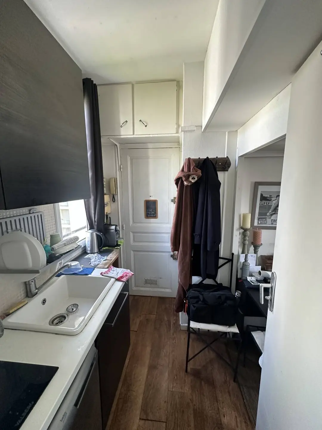 Kitchenette d'origine du studio à Montrouge