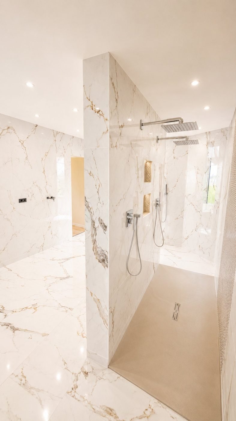 Douche double colonne